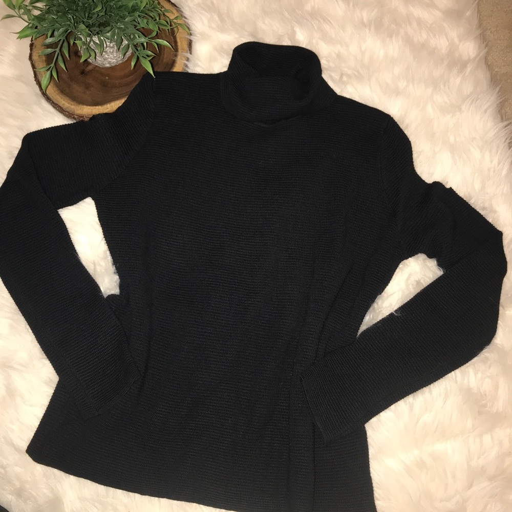 Pink Martini SF Cold Shoulder Turtleneck Sweater